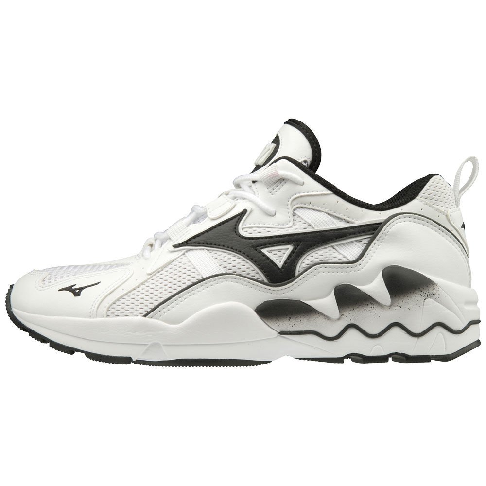 Womens Mizuno WAVE RIDER 1 Trainers White/Black Philippines (KVZBMR012)